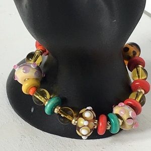 Vintage Glass Beaded Bracelet